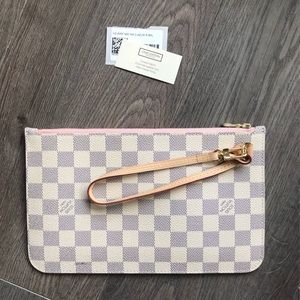 ISO of Louis Vuitton Pouchette Neverfull Wristlet